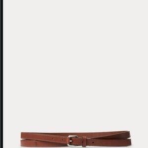 Ralph Lauren leather wrap belt, NWOT;color cuoio; Size 1X.